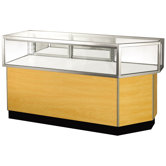 Streamline 38" x 68" Jewelry Vision Corner Combination Showcase with Panel Back