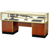 Streamline 38" x 70" Sit Down Jewelry Case with Panel Back