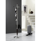 Garderobe "Alexa" in Wenge Nachbildung / Alu / Silber