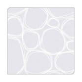 Coaster Notz Pebbles in White on Clear Base (Set of 4)