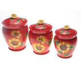 Sun Blossom Canister (Set of 3)