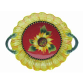 Sun Blossom by Julie Ueland 3D 14" Serving Bowl