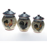 Lille Rooster Canister (Set of 3)