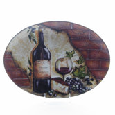 Wine Cellar by Tre Studios 18.75" Oval Platter