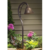 Curved Outdoor Path Light in Olde Bronze