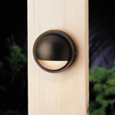 Half Moon Deck Light in Bronzed Brass