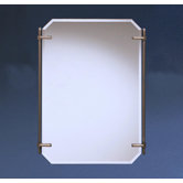 Polygon Beveled Mirror in Antique Pewter