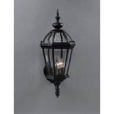 Trenton Black 23" Incandescent  Outdoor Wall Lantern
