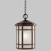 Cameron Outdoor Hanging Lantern in Prairie Rock