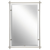 Eileen Gray Mirror in Brushed Nickel