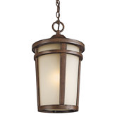 Atwood  Outdoor Hanging Lantern in Brown Stone