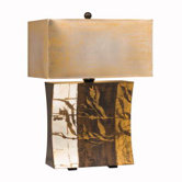 Westwood Vivido One Light Portable Table Lamp with Antique Silver Shade