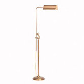 Westwood at Work Adjustable Pharmacy Floor Lamp in Antique Brass