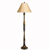 Westwood Colorblock One Light Floor Lamp in Wood