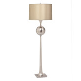 Westwood Orb One Light Floor Lamp in Antique Pewter