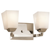 Chepstow Two Light Bath Vanity in Polished Nickel