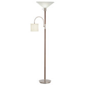 1 Light Torchiere Floor Lamp with Side Arm