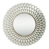 0.9" Mirror in Antique Silver