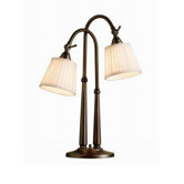 Westwood Blaine Two Light Desk Lamp in Burnished Bronze