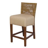 Karyn Counter Stool in Medium Antique Brown