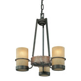 Bamboo 3 Light Chandelier