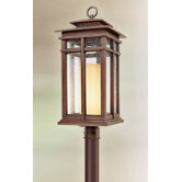 Cottage Grove  Fluorescent Energy Star Post Lantern in Cottage Bronze