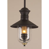 Old Town Hanging Lantern in Natural Bronze