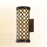 Bangle  Wall Lantern in Modern Bronze