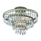 Diva 3 Light Semi Flush Mount