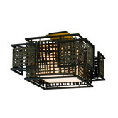 Shoji 2 Light Semi Flush Mount