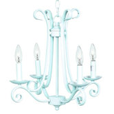 4 Light Harp Chandelier