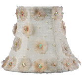 Petal Flower Chandelier Shade in Ivory
