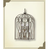 8 Light Birdcage Foyer Pendant