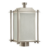 Shoreham  Outdoor Post Lantern in Satin Nickel