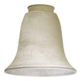 Amber Linen Tulip Glass Shade for Ceiling Fan Light Kit