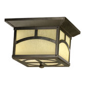 Sorrel Two Light Outdoor Flush Mount in Oiled Bronze