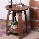 Barrel End Table