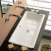 Gaia 80 Built -In Bathroom Sink in White
