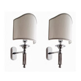 Antika Set of Two Applique Lights in Polished Chrome