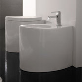 Zefiro Floor Mount Bidet in White