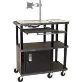 Tuffy Extra Wide Presentation Station with Monitor Mount