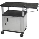 Coffee Cabinet Cart with Side Shelf