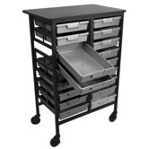 Mobile Work Center with Storage Trays