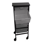 Mobile Workstation Storage Unit with Drawers