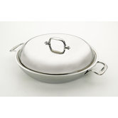 Stainless 4-Qt. Aluminum Core Round Braiser with Lid