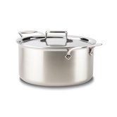 d5 Brushed Stainless Stock Pot with Lid