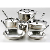 Copper-Core 5-Ply 10-Piece Cookware Set