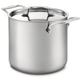 d5 Brushed Stainless 7-qt. Stock Pot with Lid
