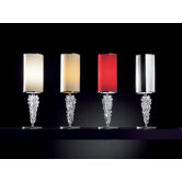 Subzero Table Lamp with White Glass