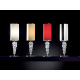 Subzero Table Lamp with Vanilla Glass